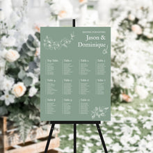 Sage Green Floral, Seating Plans, #59