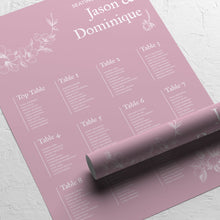 Blush Pink Floral, Seating Plans, #58