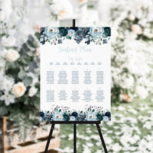 Dusty Blue Floral, Seating Plans, #60