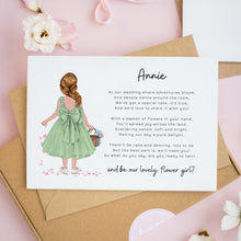 Flower Girl Wedding Day Card #871