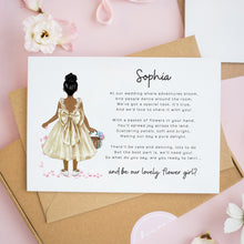Flower Girl Wedding Day Card #871