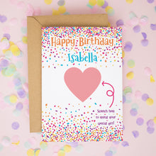 Personalised Birthday Scratch Reveal Card with Hidden Message