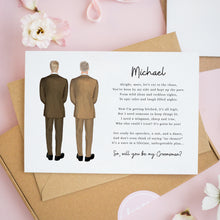 Personalised Will You Be My Best Man Card for Friend or Brother