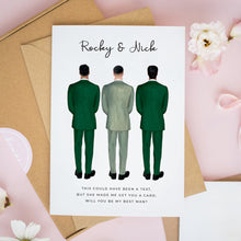 Personalised Will You Be My Best Man Card For Brothers