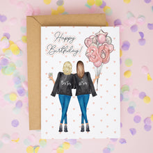 Personalised Sister Birthday Card – Big Sis & Lil Sis Design