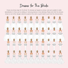 The image is a collage of various styles of bridesmaid dresses, each with different silhouettes and designs.