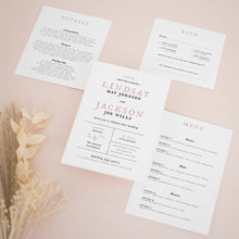 Dusty Pink, Pocketfold Invitations, PF-038