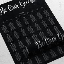 Black & White, Seating Plans, #36