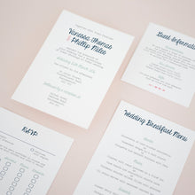 Navy & Sage, Pocketfold Invitations, PF-001