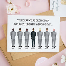 Groomsman Party Card