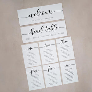 Individual Seating Plan Cards #002