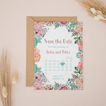 Dusky Pink Flowers, Save the Dates #002