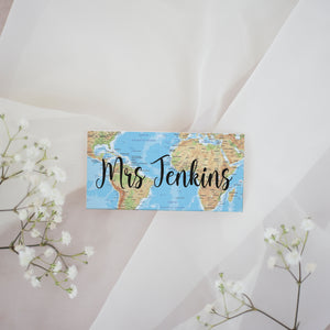 World Map // Wedding Place Cards // #04