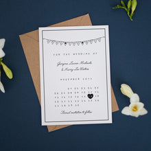 Monochrome Bunting, Save the Dates #005