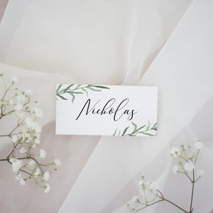 Rustic Vines // Wedding Place Cards // #06