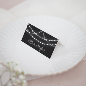 Chalkboard & Fairylights // Wedding Place Cards // #11