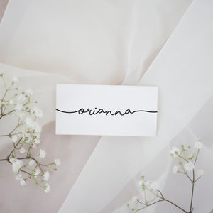 Simple Monochrome // Wedding Place Cards // #13