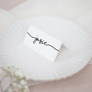 Simple Monochrome // Wedding Place Cards // #13