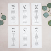 Banquet Table Plan Cards, #14