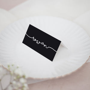 Simple Monochrome // Wedding Place Cards // #14