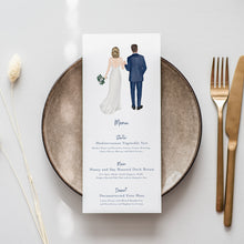 Bride & Groom Wedding Table Menus #016