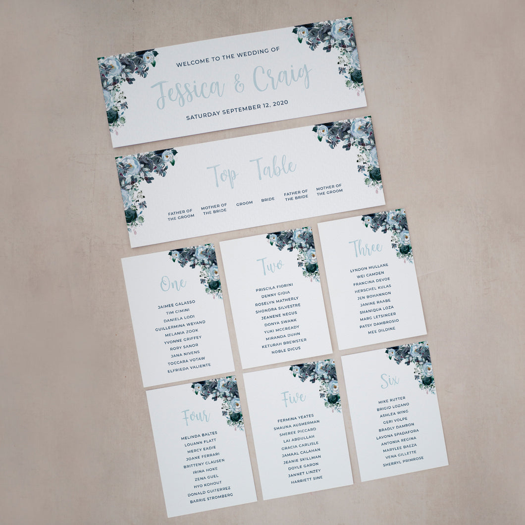 Individual Seating Plan Cards #016