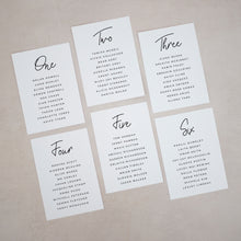 Individual Seating Plan Cards #018