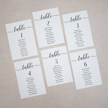 Individual Seating Plan Cards #019