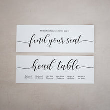 Individual Seating Plan Cards #019