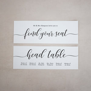 Individual Seating Plan Cards #019