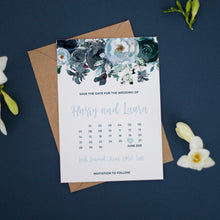 Dusty Blue & Navy Boho, Save the Dates #021