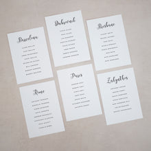 Individual Seating Plan Cards #022