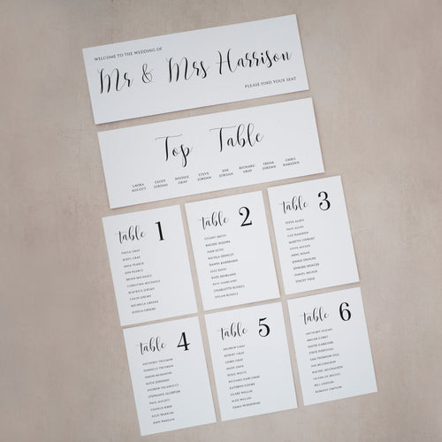 Individual Seating Plan Cards #023