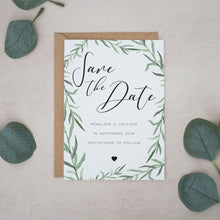 Botanical Rustic Leaves, Save the Dates #023