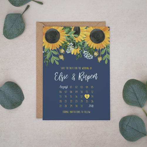 Sunflowers, Save the Dates #027