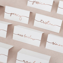 White & Rose Gold // Wedding Place Cards // #28