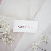 White & Rose Gold // Wedding Place Cards // #28