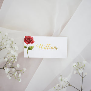 Enchanted Fairytale Rose // Wedding Place Cards // #29