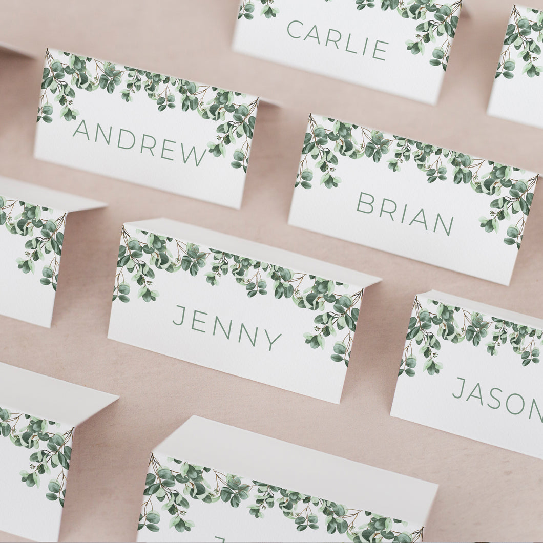 Rustic Eucalyptus // Wedding Place Cards // #30