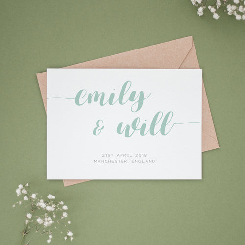 Mint Green, Save the Dates #031