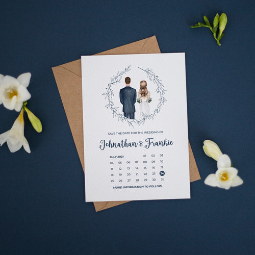 Mr & Mrs Illustration, Save the Dates #039