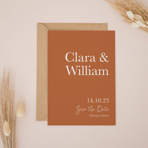 Rust Orange, Save the Dates #047