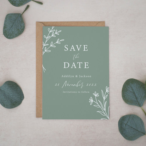 Sage Green, Save the Dates #048