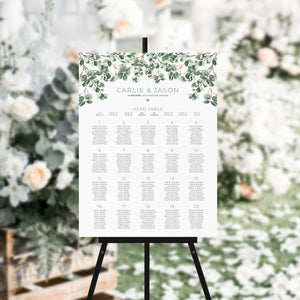 Rustic Eucalyptus, Seating Plans, #55