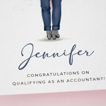 a close-up of a person's legs wearing blue jeans and gray shoes, with the name "Jennifer" written in cursive below them.