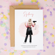 Personalised Hair Stylist Card – Hairdresser Congratulations | Salon Job Gift