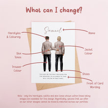 Personalised Will You Be My Best Man or Groomsman Card #1094