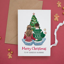 Personalised Merry Christmas To My Husband Christmas Card #1095