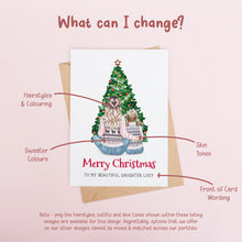 Personalised Mother & Daughter Christmas Card #1097