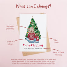 Personalised Mother & Son Christmas Card #1099